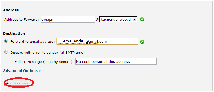 Membuat email dengan nama domain sendiri