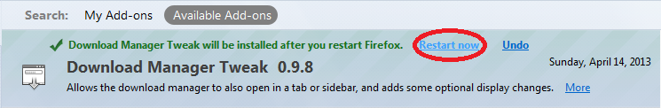 Cara restart Mozilla