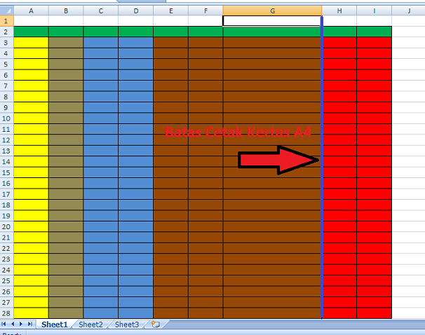 cetak file di Excel