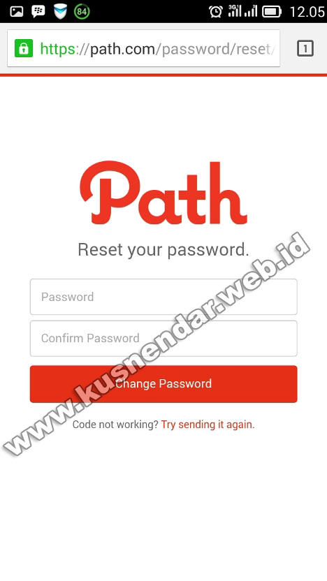 reset password path