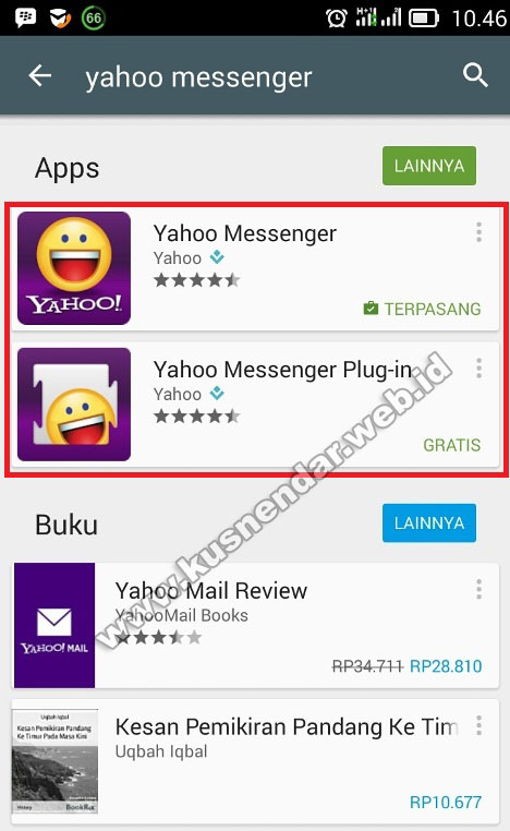 Aplikasi Yahoo Messenger di Android