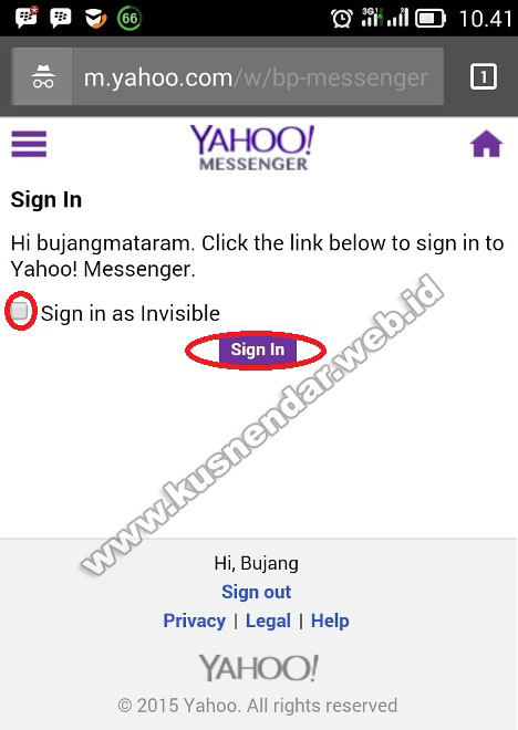 Sign In Yahoo Messenger