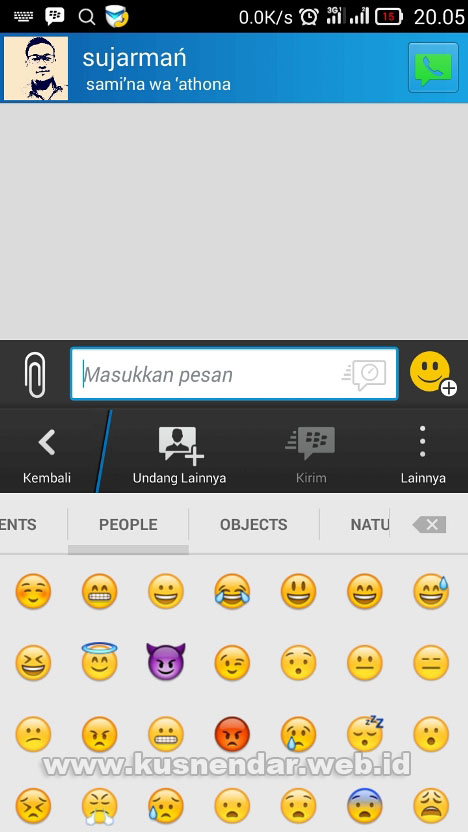 Emoji iOS iPhone di BBM Android