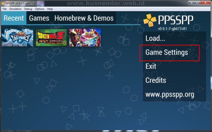 Game Setting PPSSPP - Setting Joystick