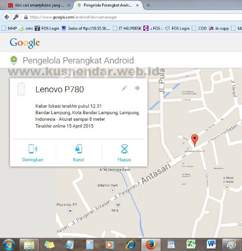 Menemukan HP Android Hilang