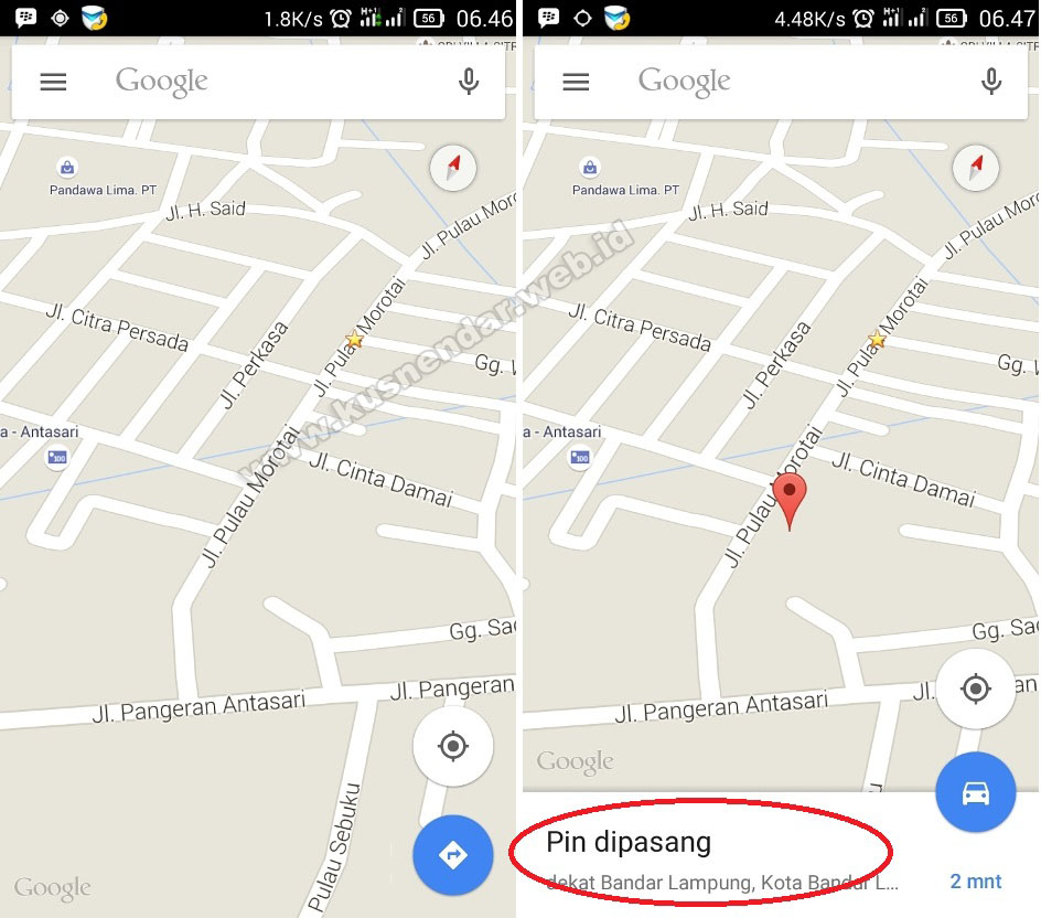 Aplikasi Maps Android