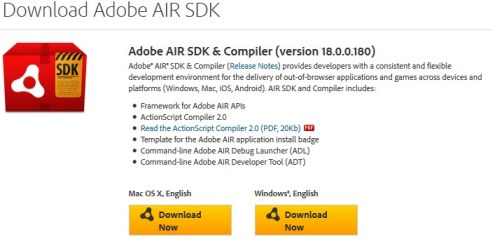 Download Adobe Air SDK