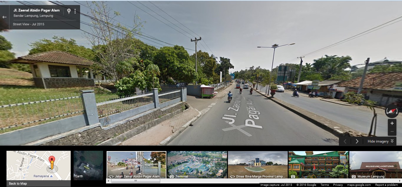 Jalan tampak 3D Google Maps