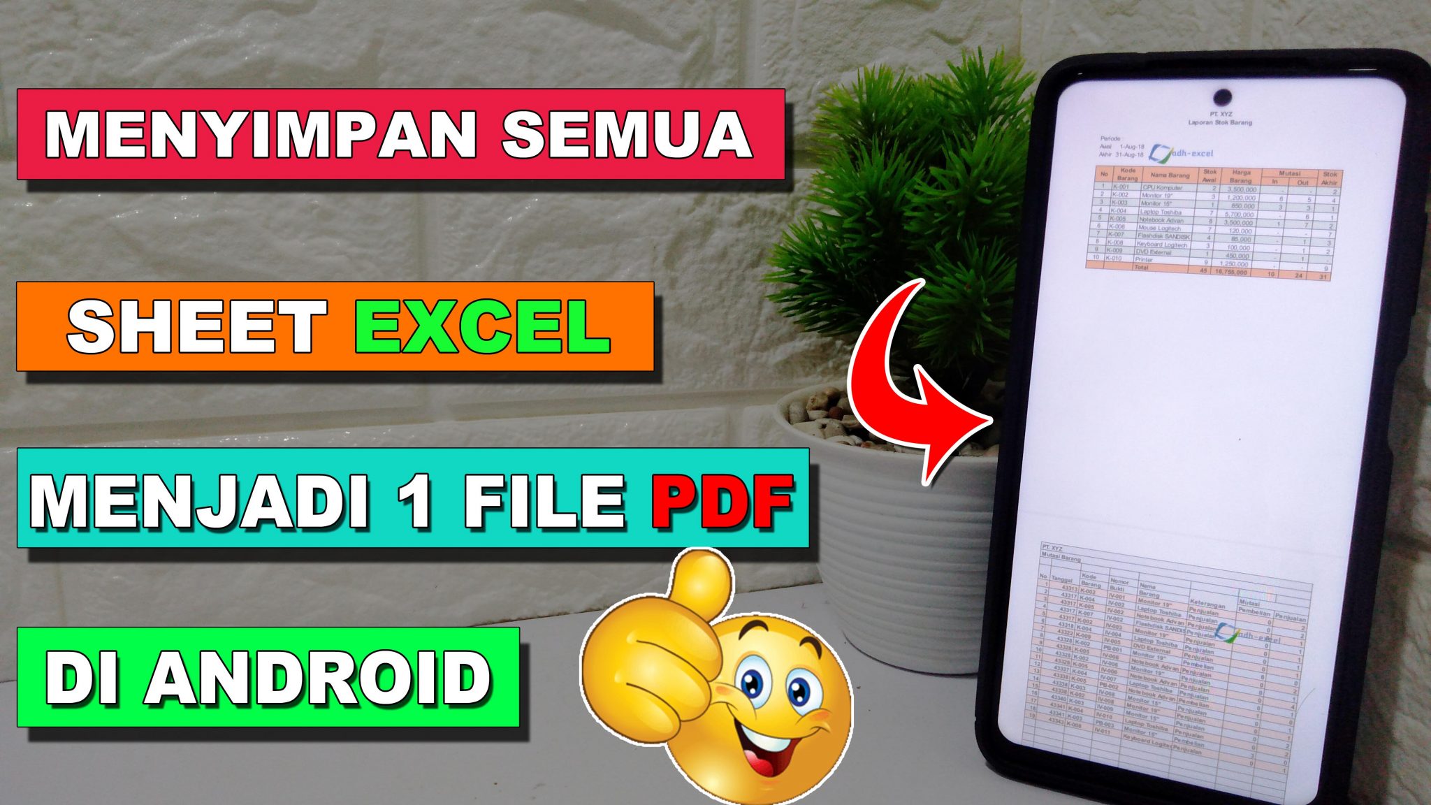 Cara Merubah Semua Sheet Excel Menjadi Satu File PDF dengan Android ...